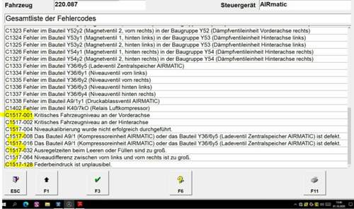 W220-airm-fehlercode