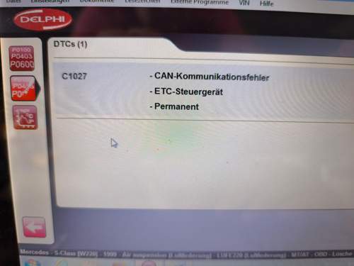 Fehlercode 1
