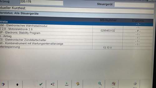 Fehlerspeicher "!"