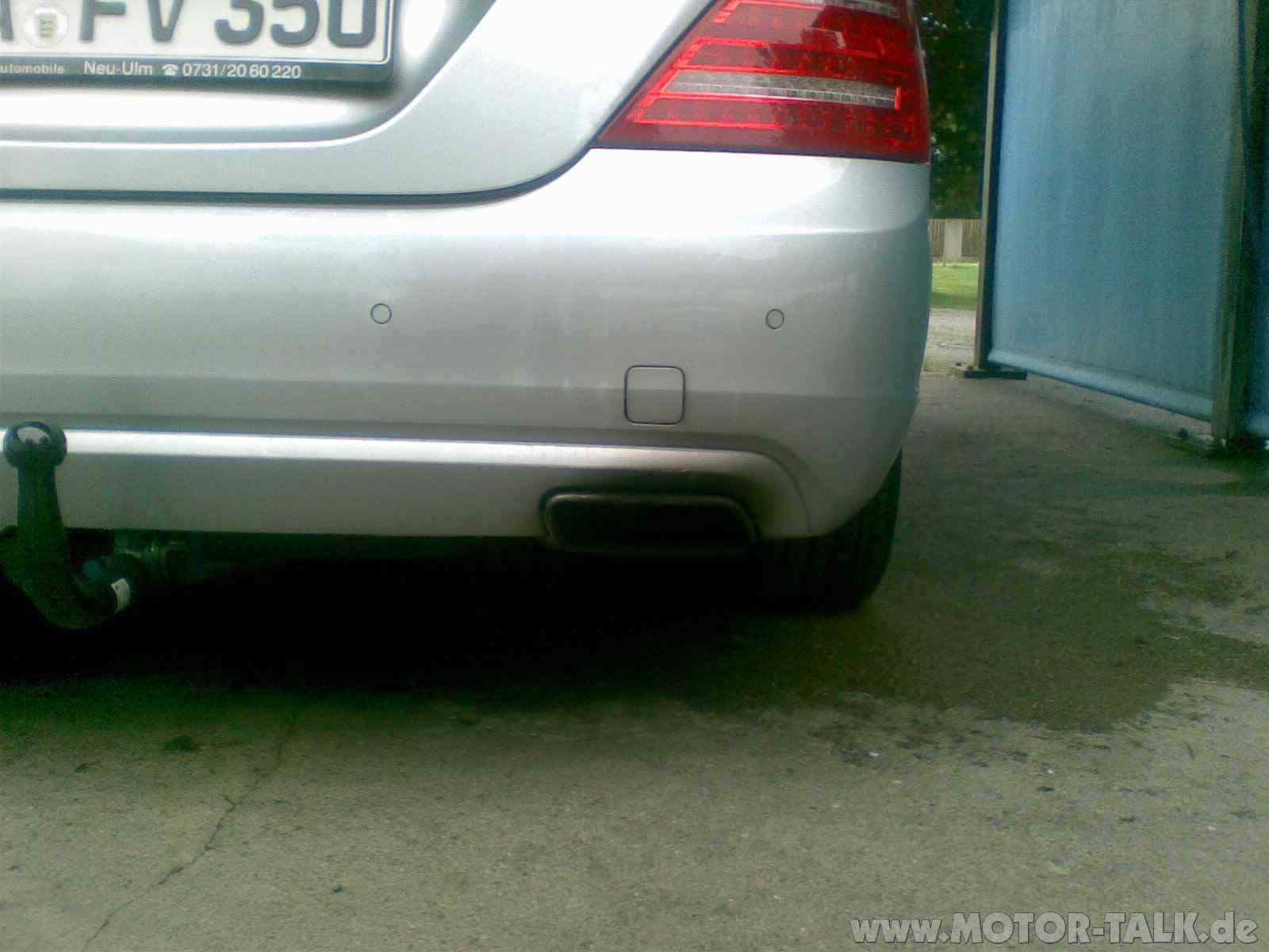 W221 350CDI starker Ruß rund um die Auspuffblenden
