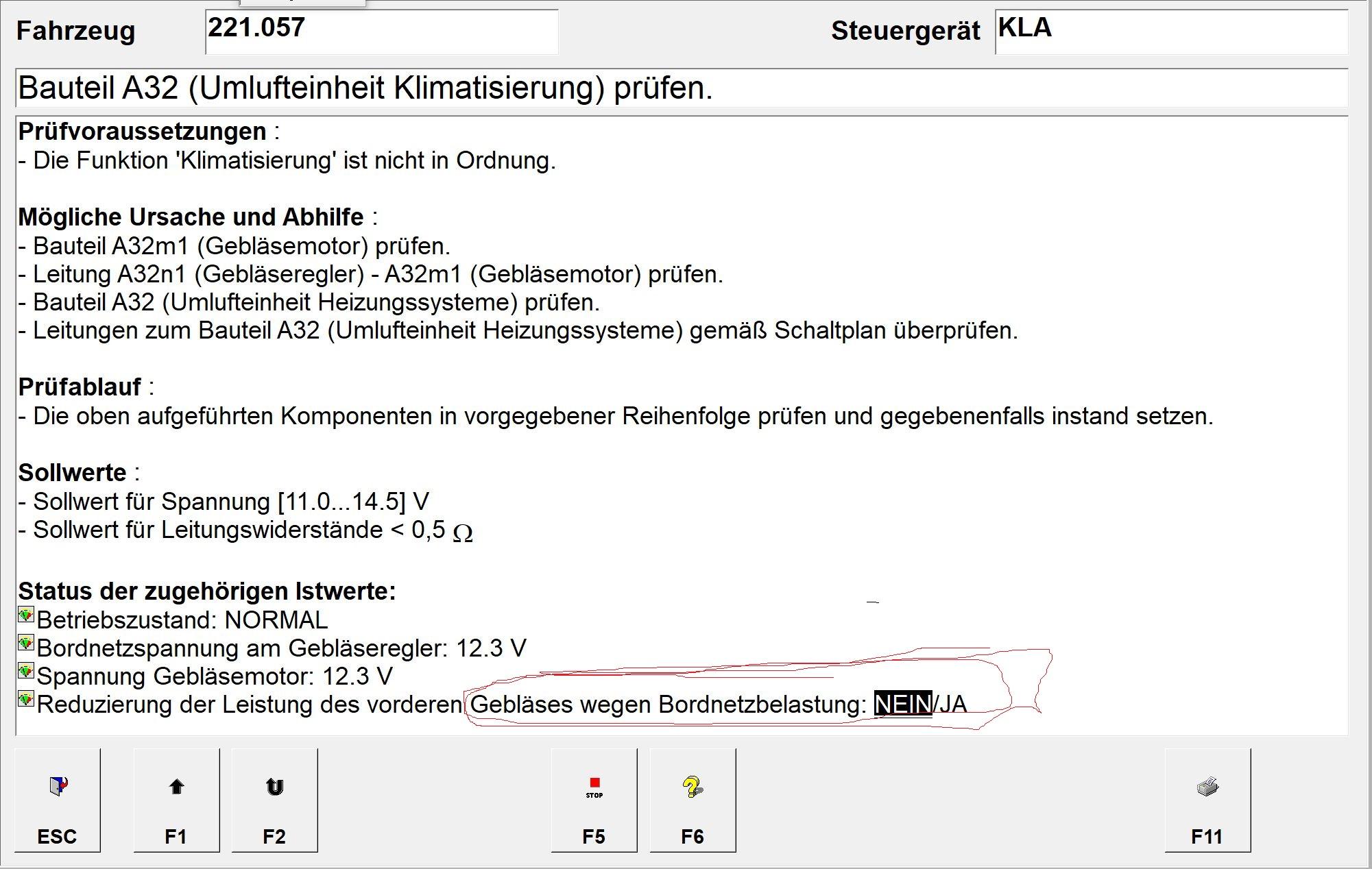 W221 Heizung / Klima reagiert nicht