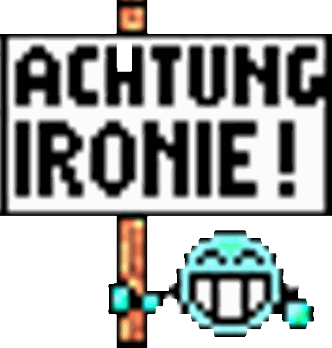 Achtungironie