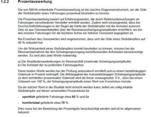 Prozentauswertung