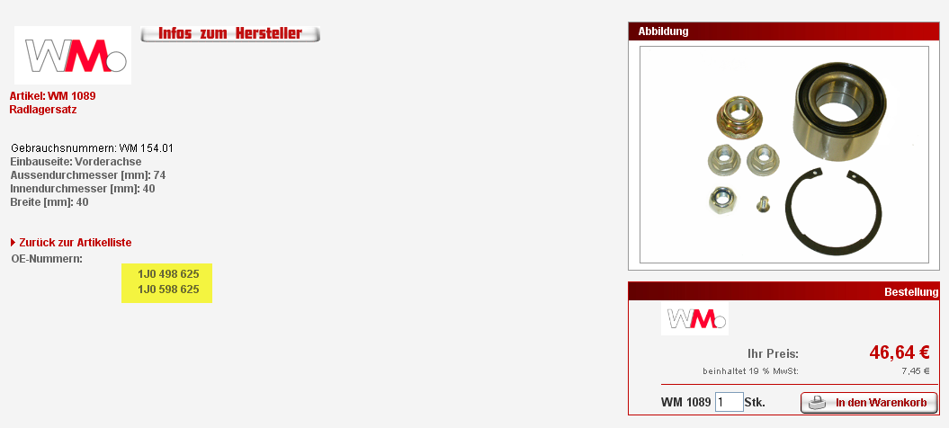 Wann war euer Radlager fällig?