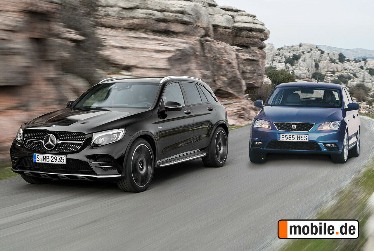 Gefragt: Während ein gebrauchter Mercedes GLC nur gut einen Monat beim Händler steht, wartet der Seat Toledo im Schnitt mehr als fünf Monate auf einen Liebhaber
