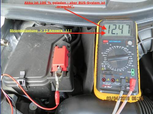 Belasteter Starter-Akku