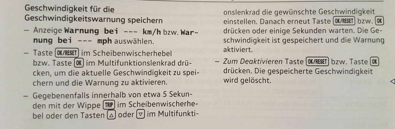 Warnung MFA bei 140km/h?