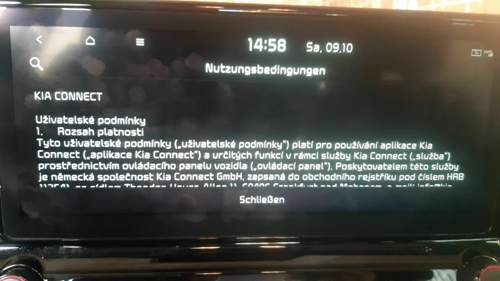 Anzeige im Fahrzeug
