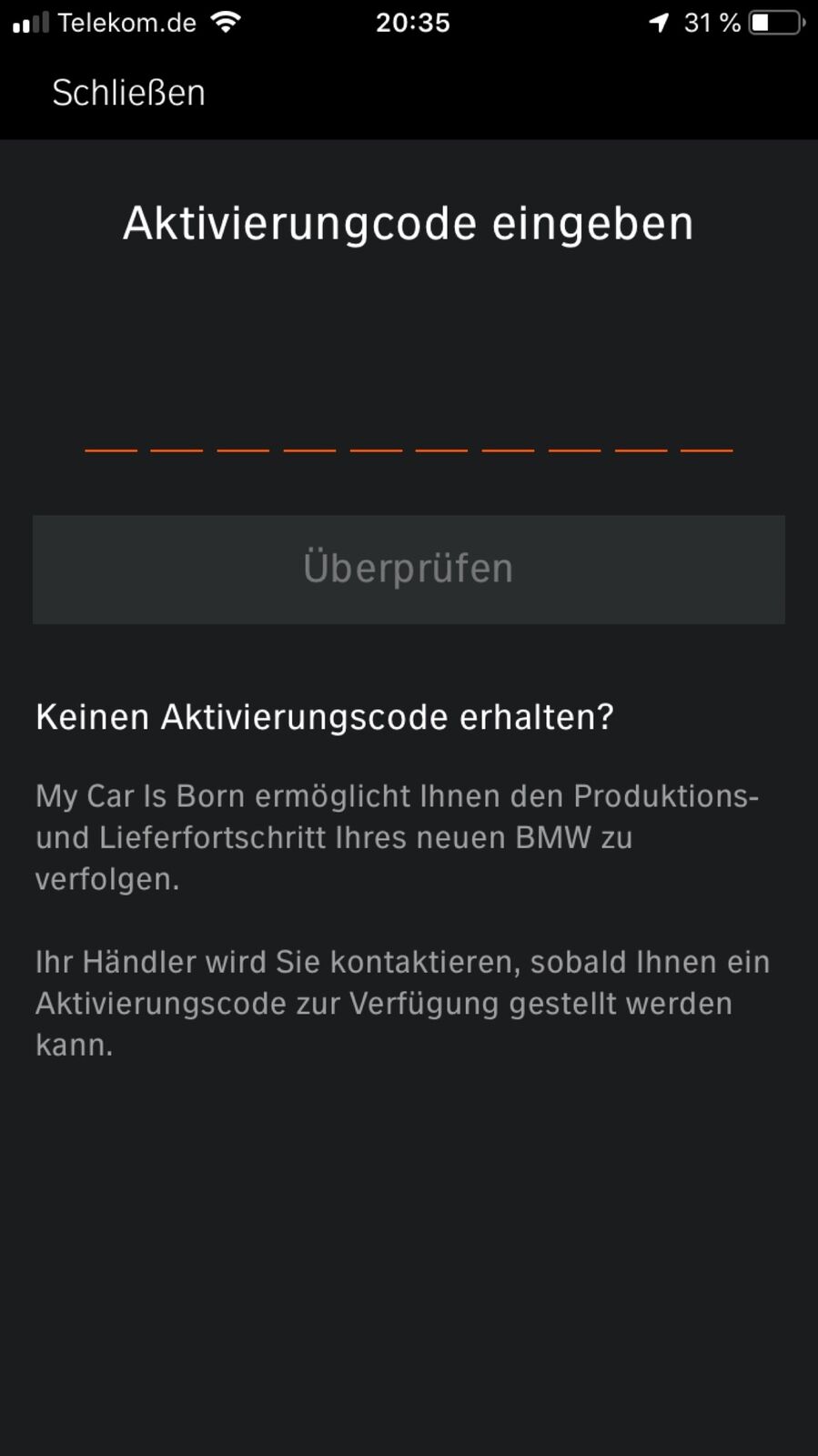 Warteraum, Lieferzeiten neuer BMW X3 G01