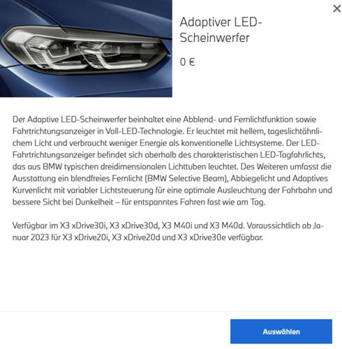 Adaptive LED Scheinwerfer 1