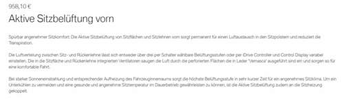 Beschreibung Sitzbelüftung