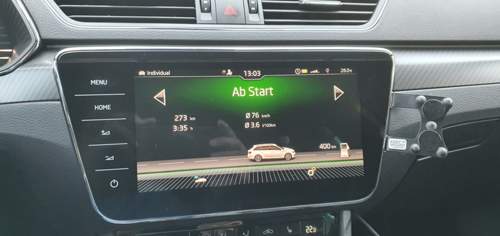 Verbrauch 3.6l/100km @ 76km/h