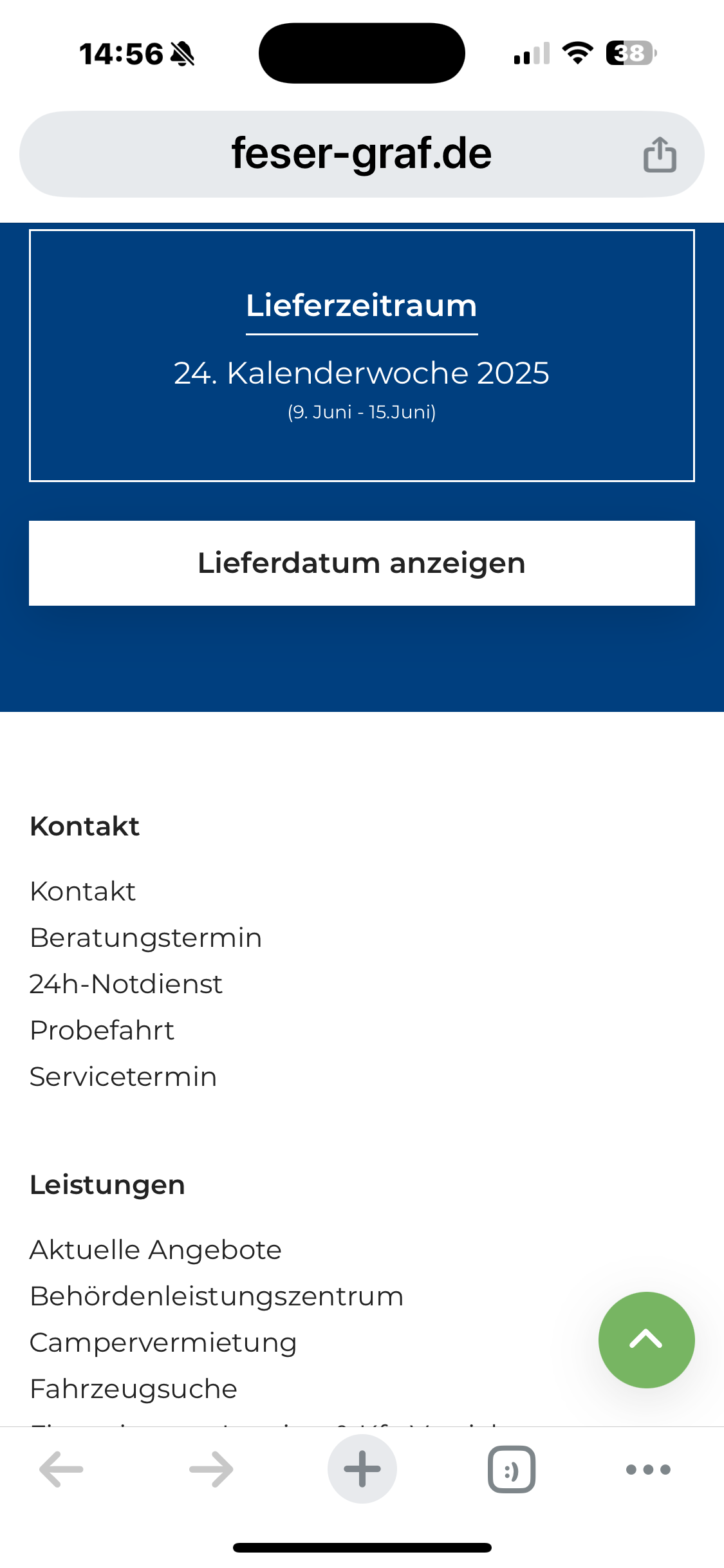 Wartezimmer und Lieferzeiten