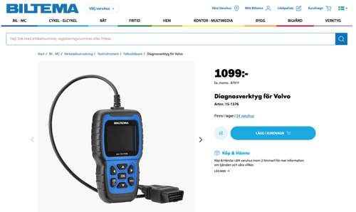 Biltema-Diagnosegerät für Volvo