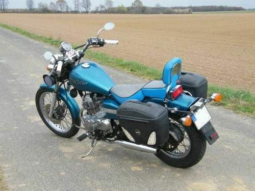 Mopeds mit Koffern