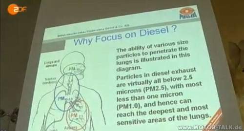 Diesel-russ-lunge