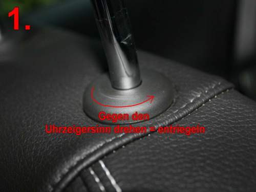 Kappen entriegeln