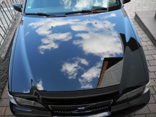 Motorhaube polieren Test 2