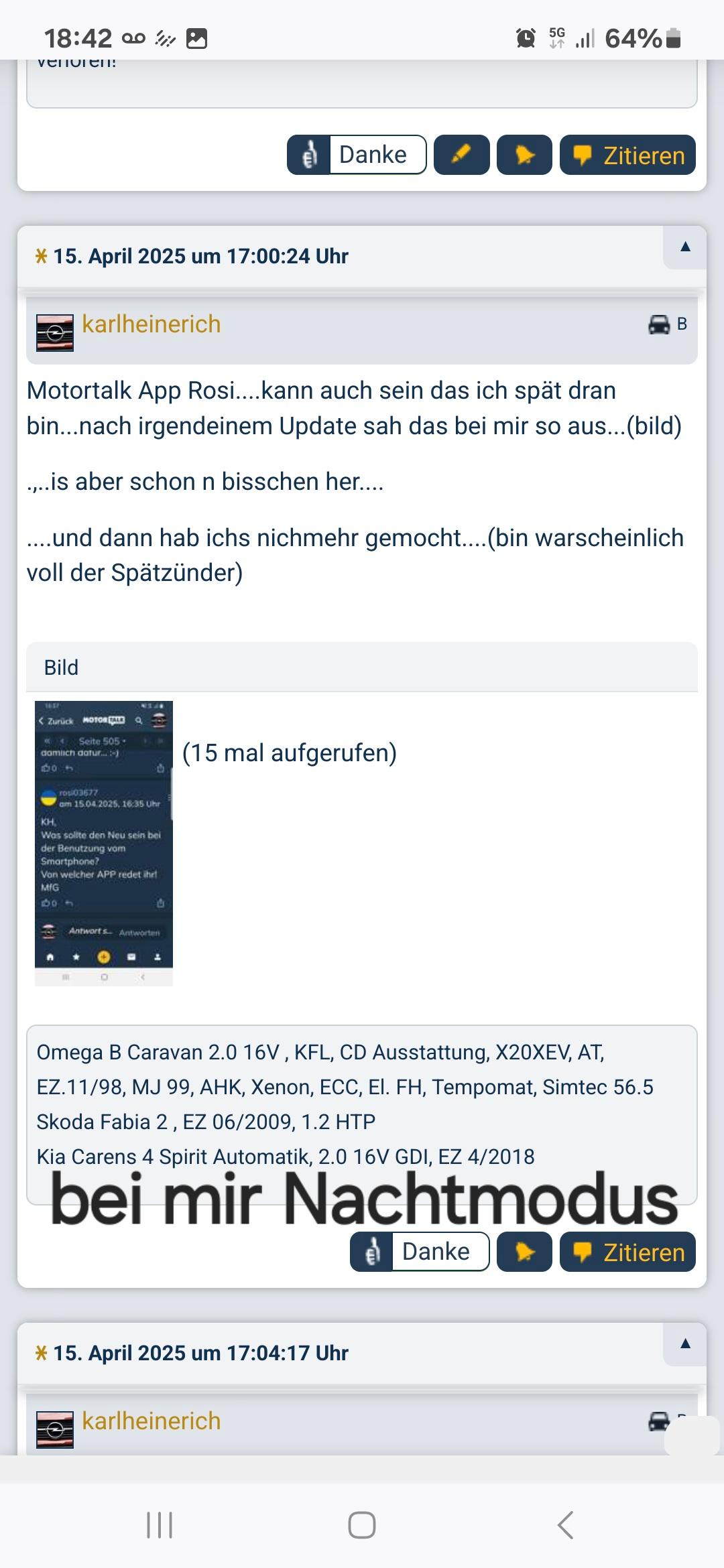 Was habt Ihr heute alles Gutes für Euren Omega & Senator getan?