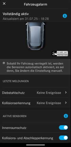 Mercedes ME W177 Alarmanlage