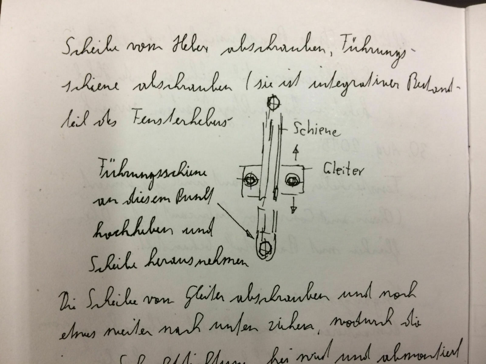 Was klappert in der Tür?