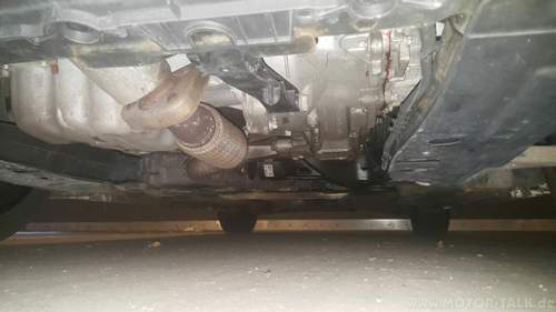 Ansicht vom Motorraum/Getriebe