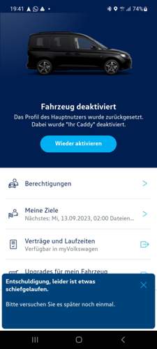 WeConnect - nix geht mehr