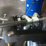 Gespannte Feder mit Billigspanner