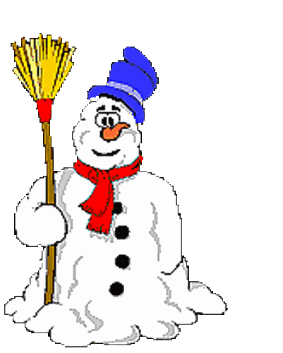 Der Schneemann hat es schwer heutzutage