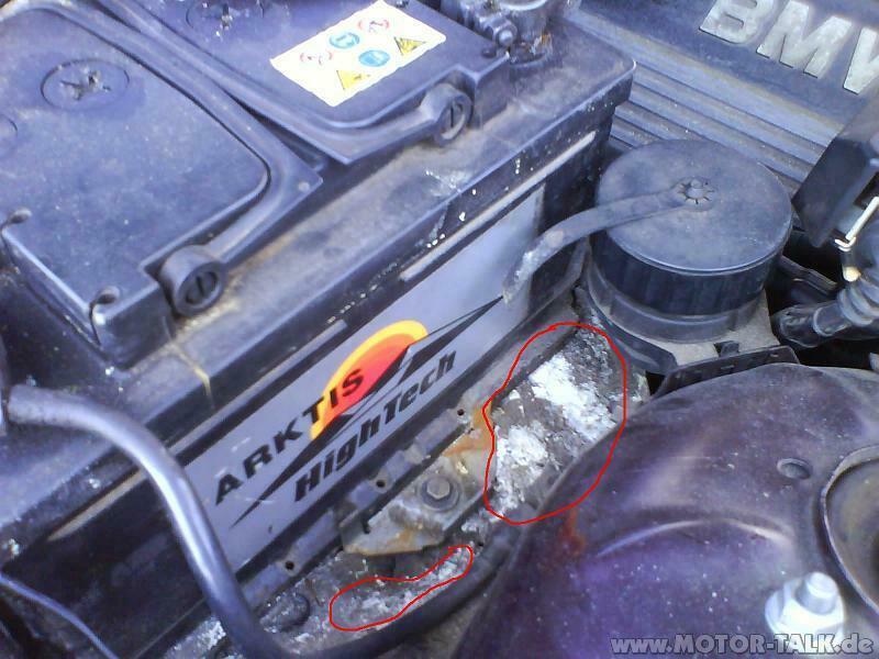 Weissrost am Batteriefach?