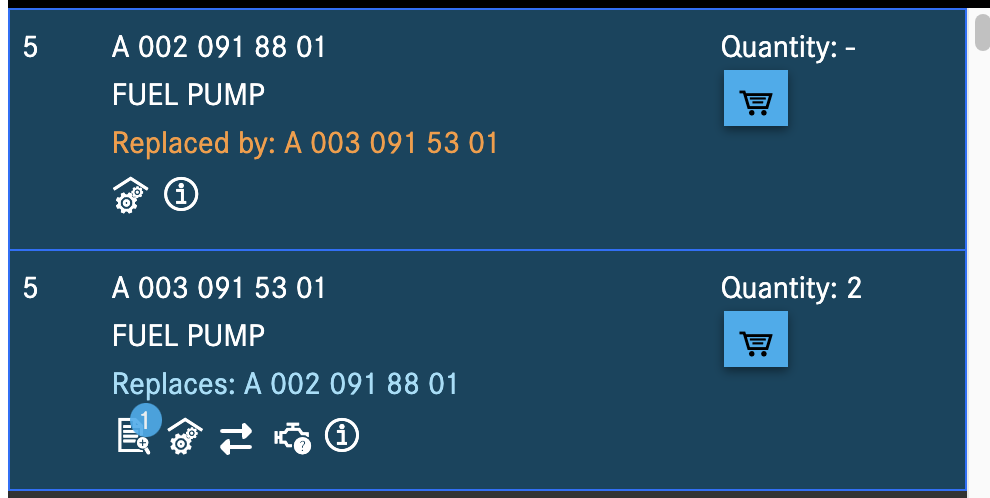 Welche Benzinpumpe mit welchen Druck 4 oder 6,5 bar bei einem 560 SEC