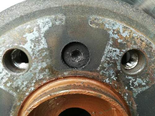Bremsscheibe Fixierschraube vermurkst
