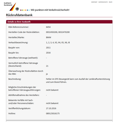 KBA-Rückruf