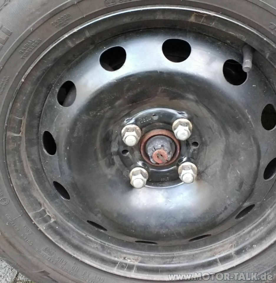 Welche Radmuttern für Stahlfelgen 6Jx15H2 LK4x100?