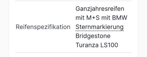 BMW Ganzjahresreifen