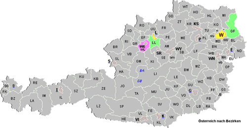 Bezirke-oesterreich
