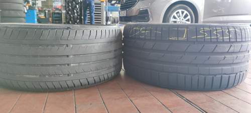 Links Nankang, rechts Hankook