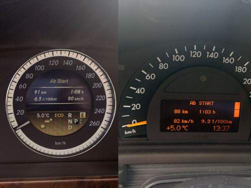 Verbrauchsvergleiche350c320