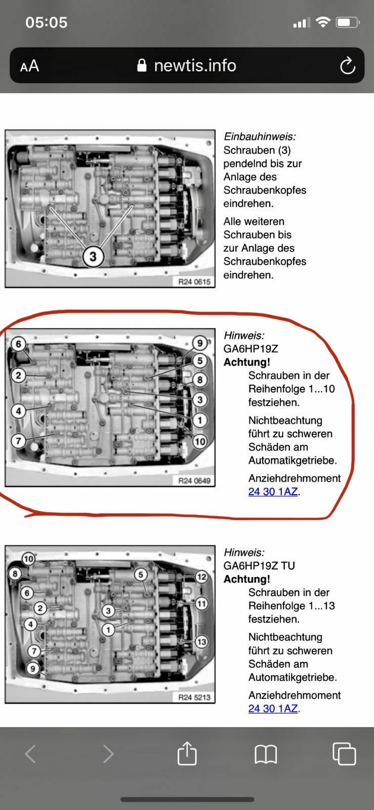 Welches Automatikgetriebeöl für ZF 6HP19 (A?)