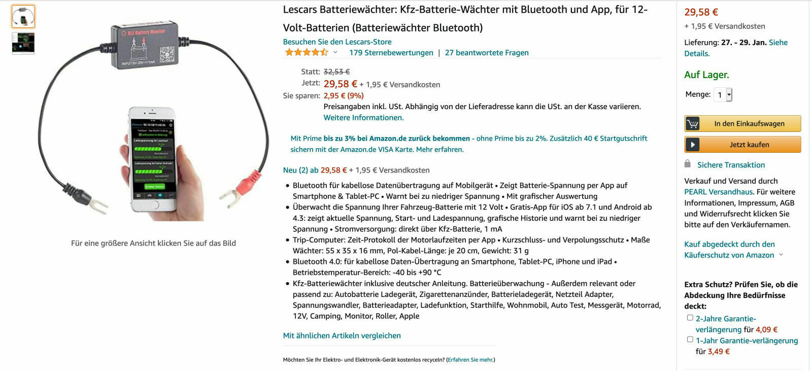 Welches Batterieladegerät für die V-Klasse?