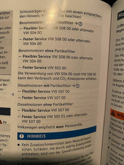 Welches Öl nachfüllen - Betriebsanleitung nicht eindeutig