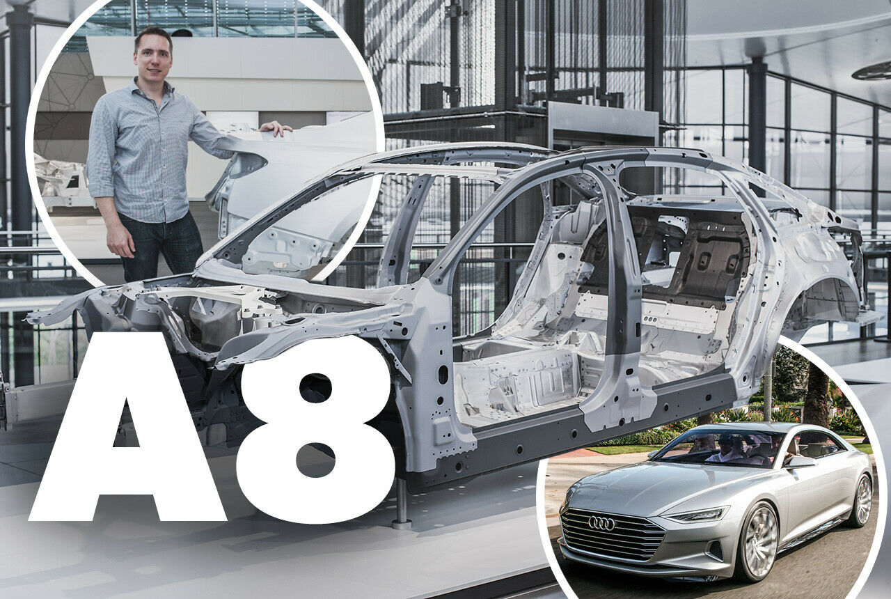 Erster Kontakt mit dem neuen Audi A8: Die Limousine zeigt ihr Blech