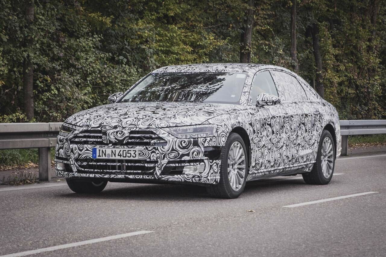 Erlkönig: Der Audi A8 D5 auf Testfahrt in Ingolstadt
