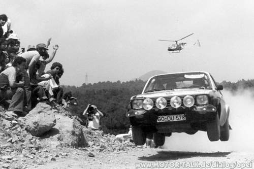 Walter Röhrl im Opel Kadett GT/E