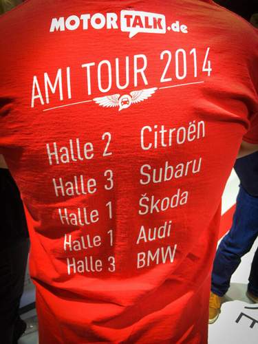 Fast wie beim Festival: Das "Line-Up" der MOTOR-TALK AMI-Tour 2014