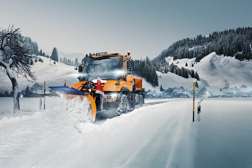 Der Unimog im Schnee