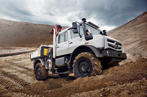 Der Unimog im Dreck