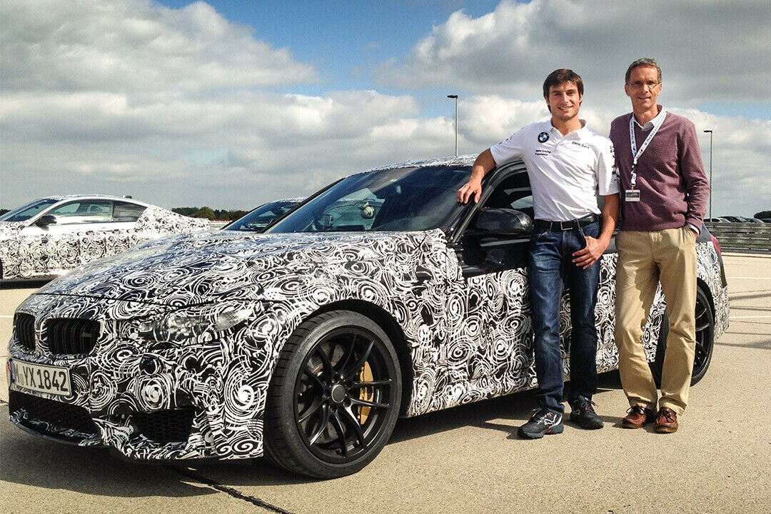 Der Autor und der Rennfahrer: Bruno Spengler neben MT-Reporter Michael Specht