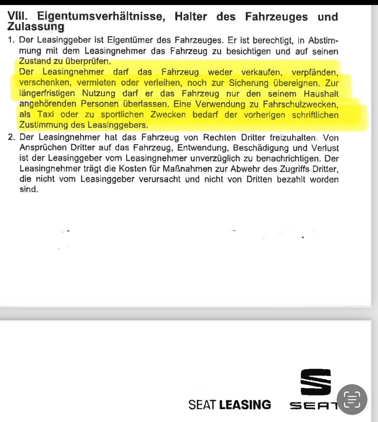 Wer darf ein Leasingfahrzeug abholen?