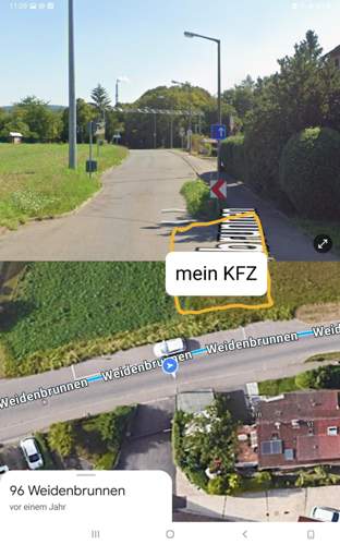 Vor Engstelle rechts